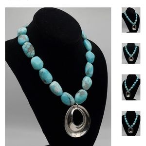 Amazonite & Sterling Necklace by Simon Sebbag Designs